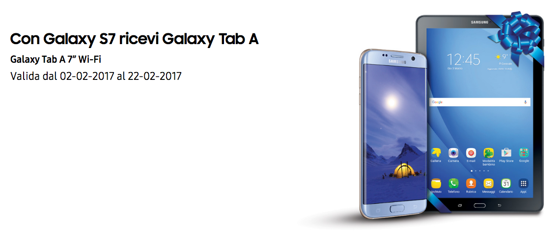 Samsung Galaxy A in regalo